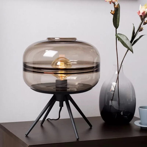 Lampe de Chevet Design Art Verre Style Postmoderne