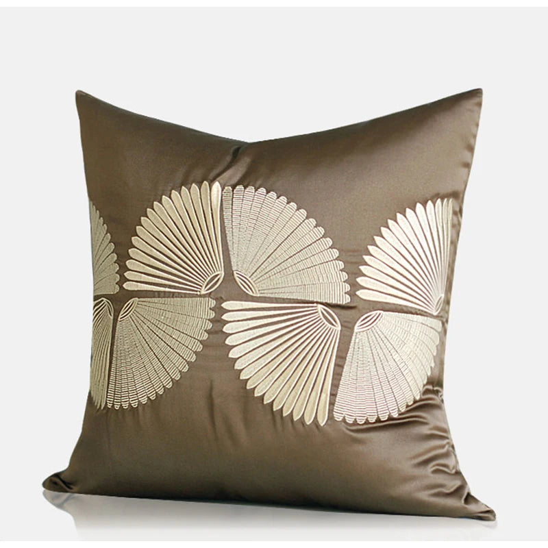 Housse de Coussin Velours Motif Floral Géométrique Rétro Italien