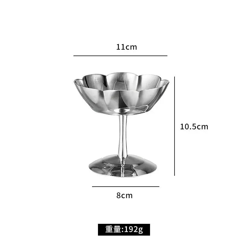 Stainless Steel Dessert Cup – Ice Cream & Snack Bowl