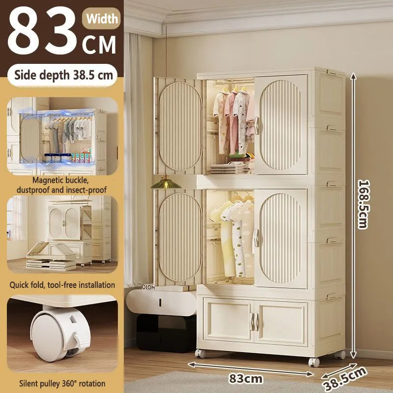 Armoire Pliable Enfant pour Vêtements et Jouets