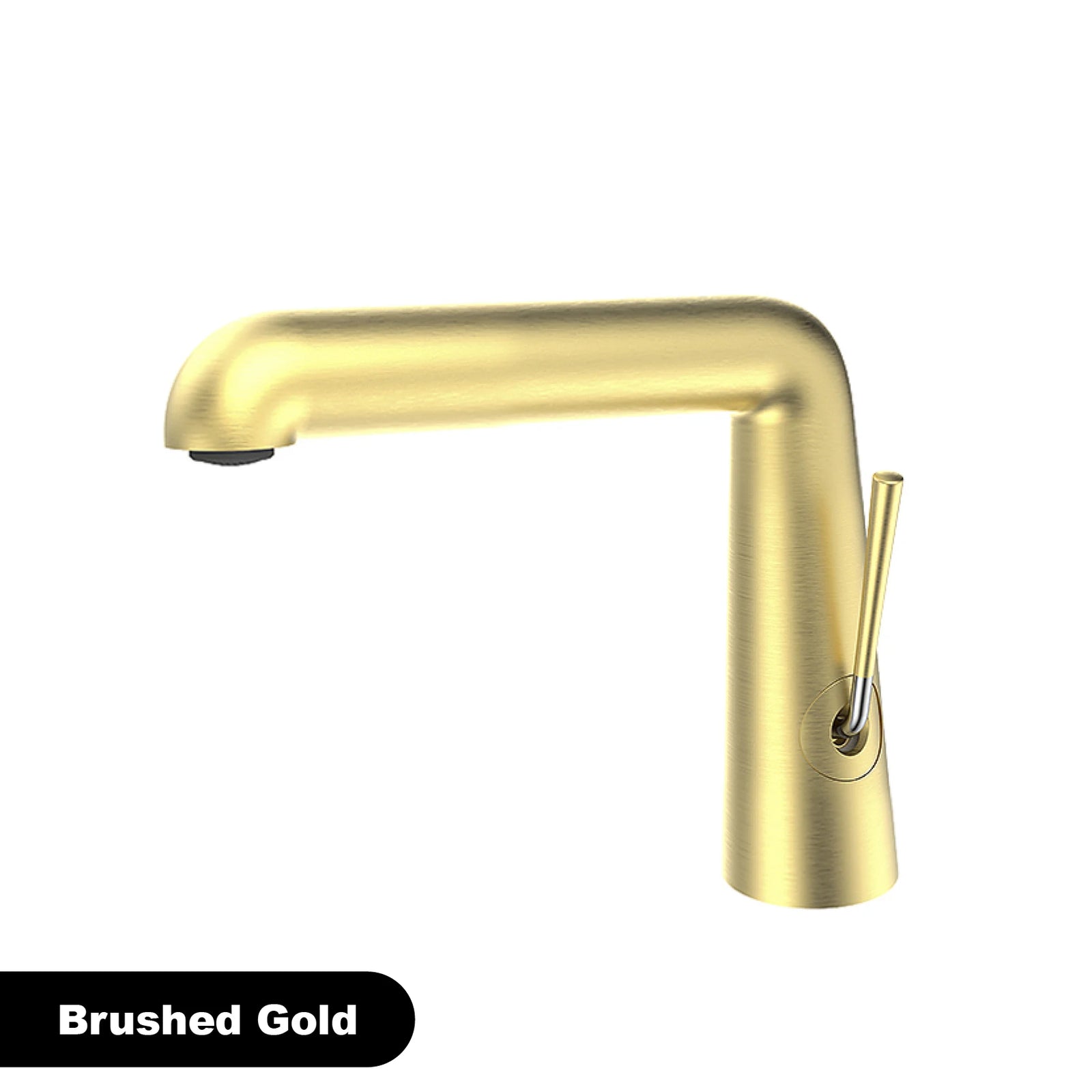 Robinet de Lavabo Or Rose Brossé Valve Céramique Laiton
