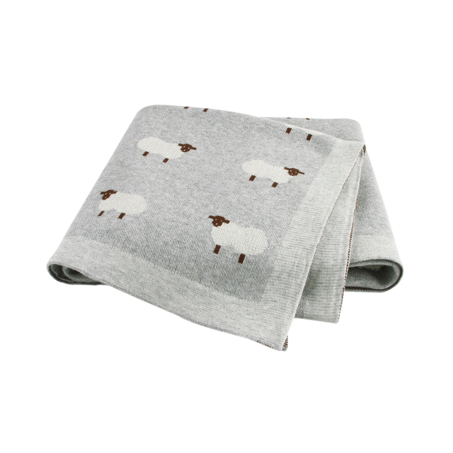 Couverture Bébé Tricotée en Coton Douce