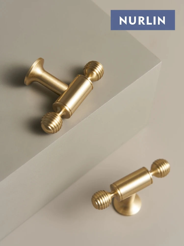 French Brass Knob – T-Bar Wardrobe Handle