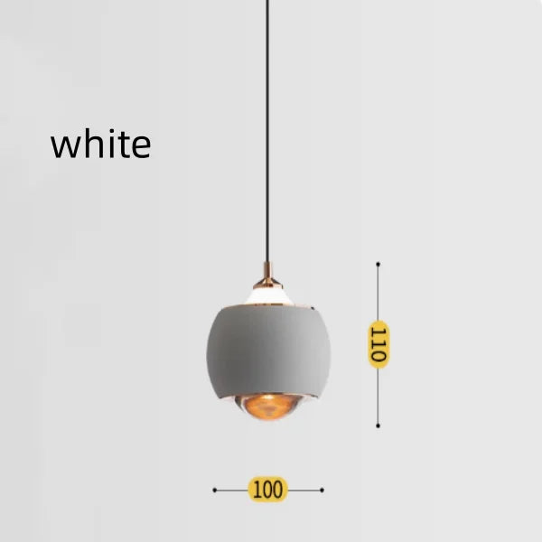 Suspension Luminaire Sphérique Style Nordique Chevet