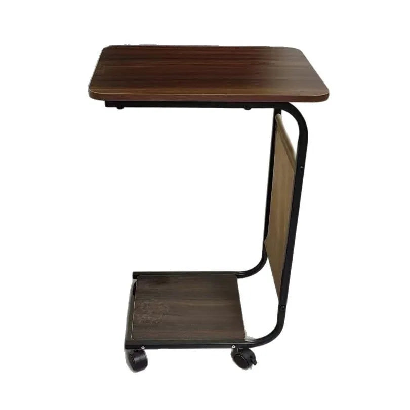 Table d'Appoint Mobile Ajustable en Métal - Design Moderne
