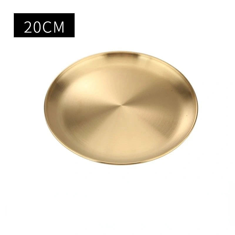 Stainless Steel Serving Tray – Rectangular Dessert Plate
