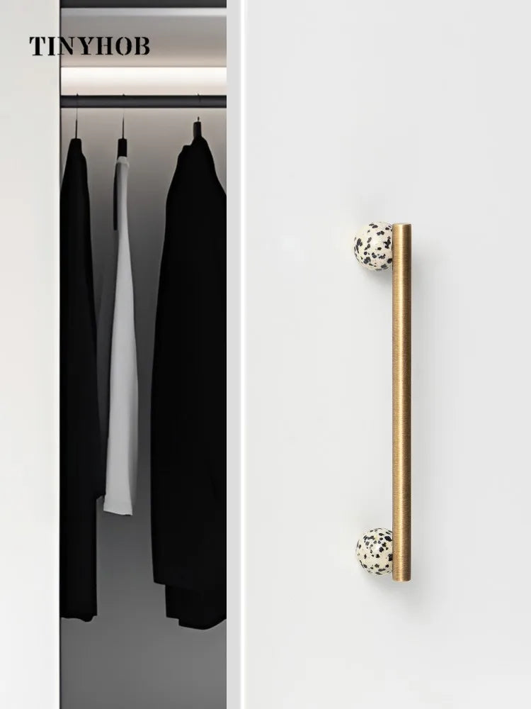 Stone & Bronze Handle – Nordic Art Knob