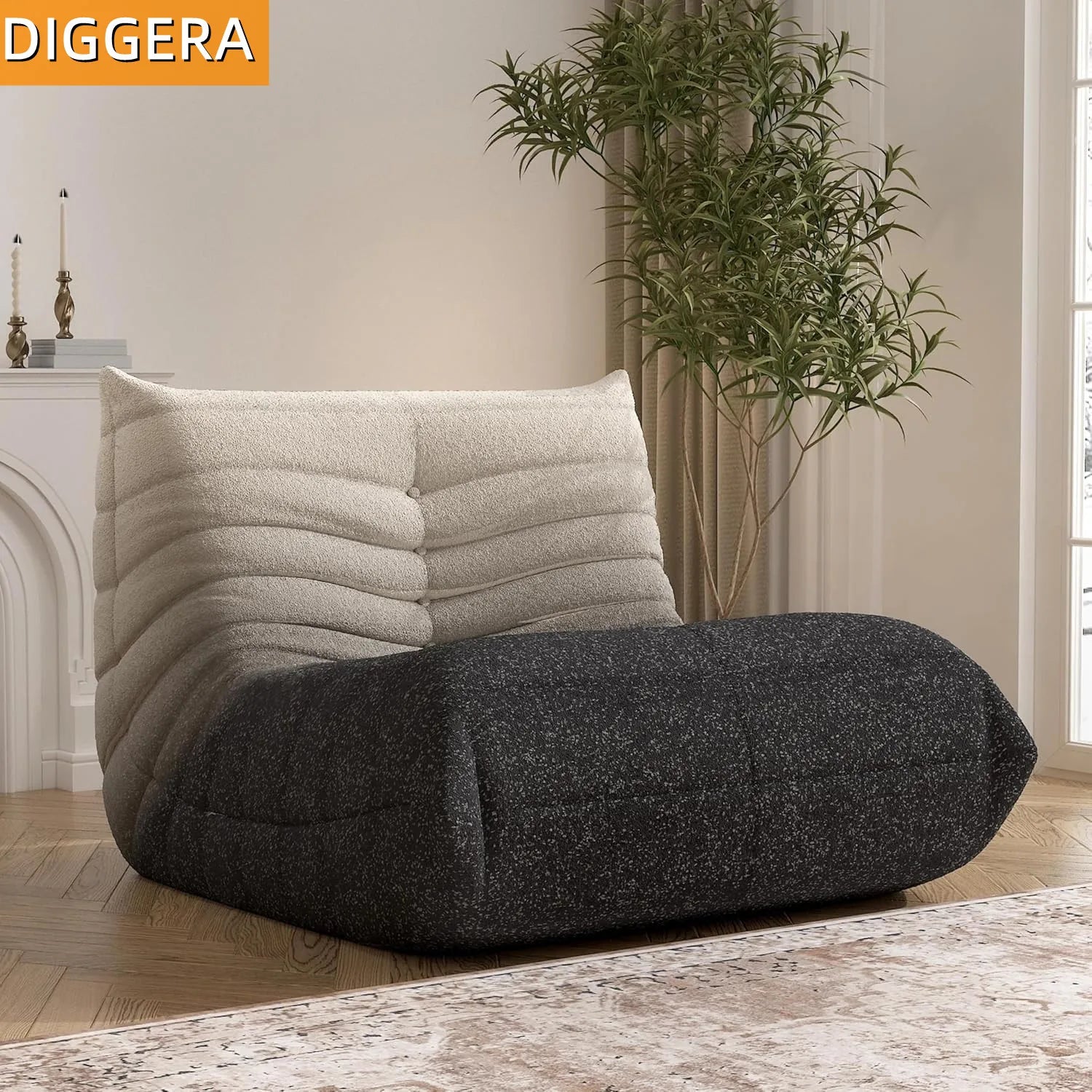 Fauteuil Paresseux Togo en Mousse à Mémoire de Forme