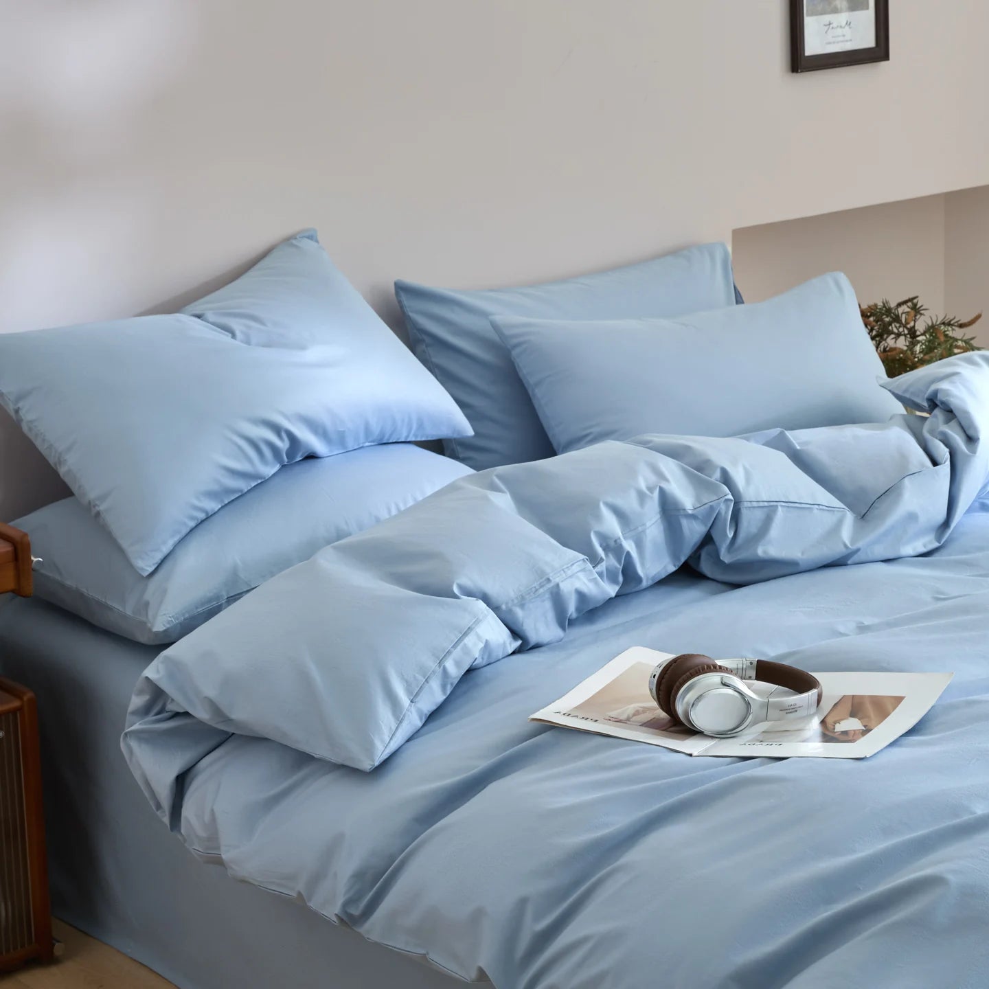 Parure de Lit en Coton Égyptien 3 Pièces