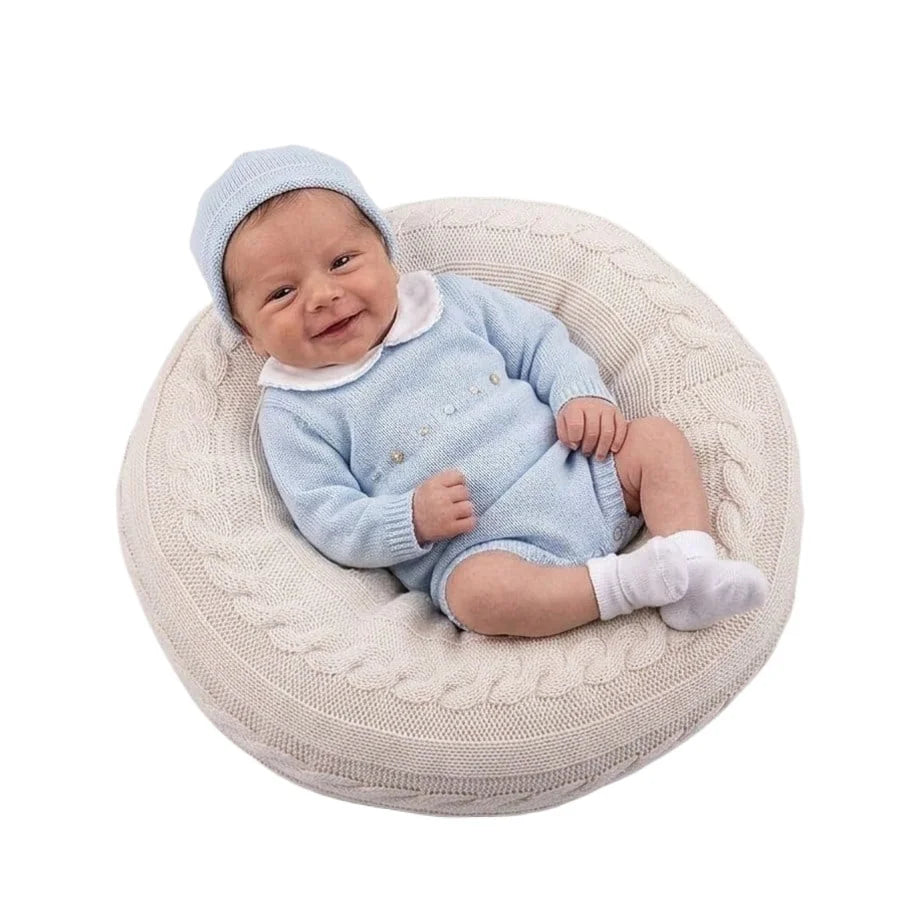 Coussin Pouf Rond pour Photographie Bébé