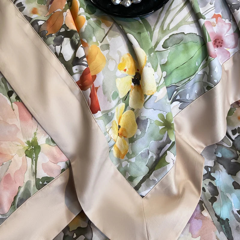 Parure de Lit Coton Luxe Style Hôtelier Brodée