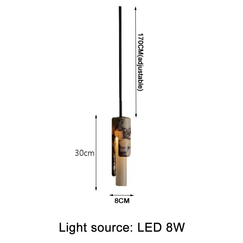 Suspension Cylindrique Marbre Espagnol Chevet Cuisine