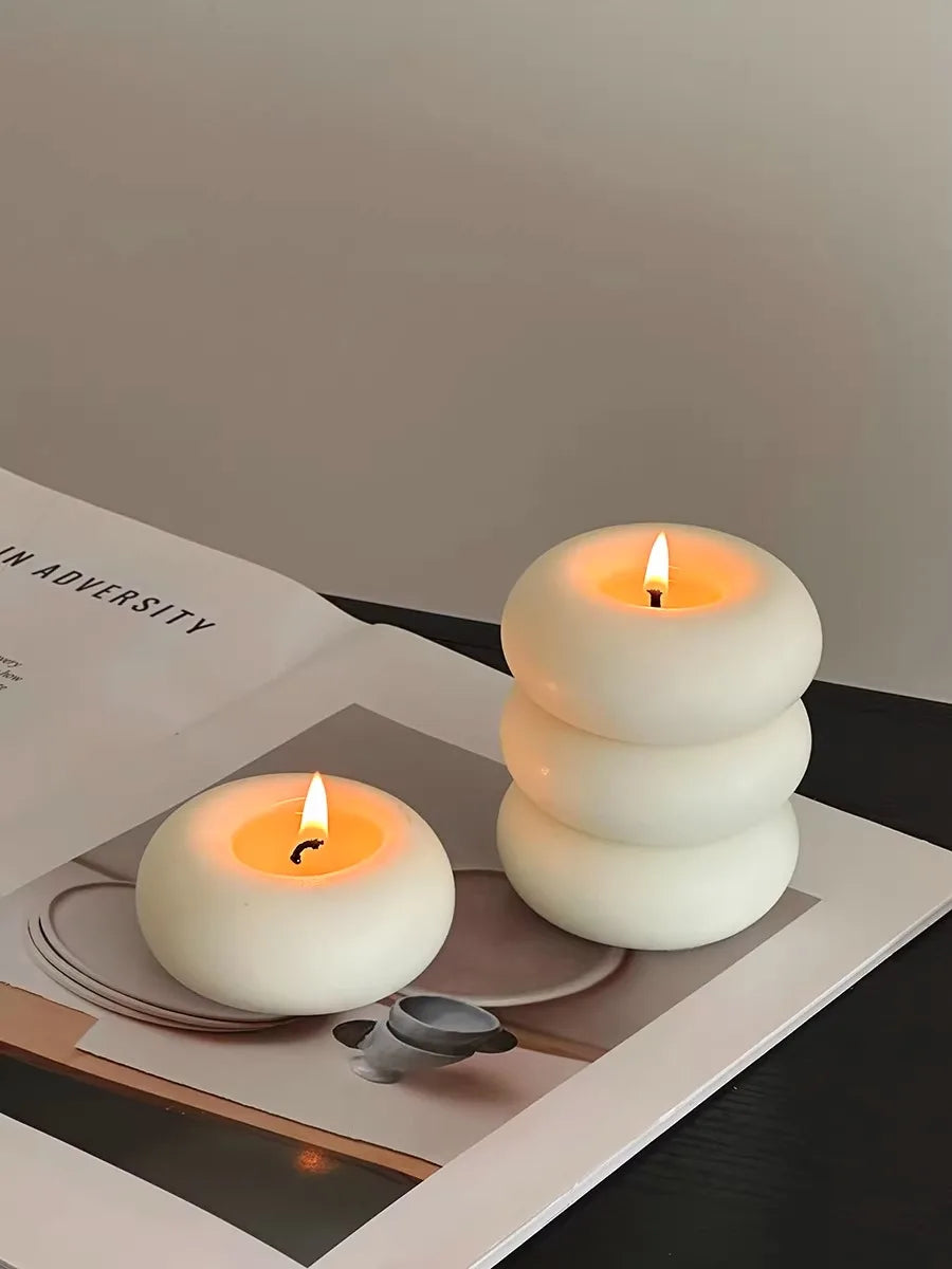 Bougie Parfumée Forme Donut Artisanale