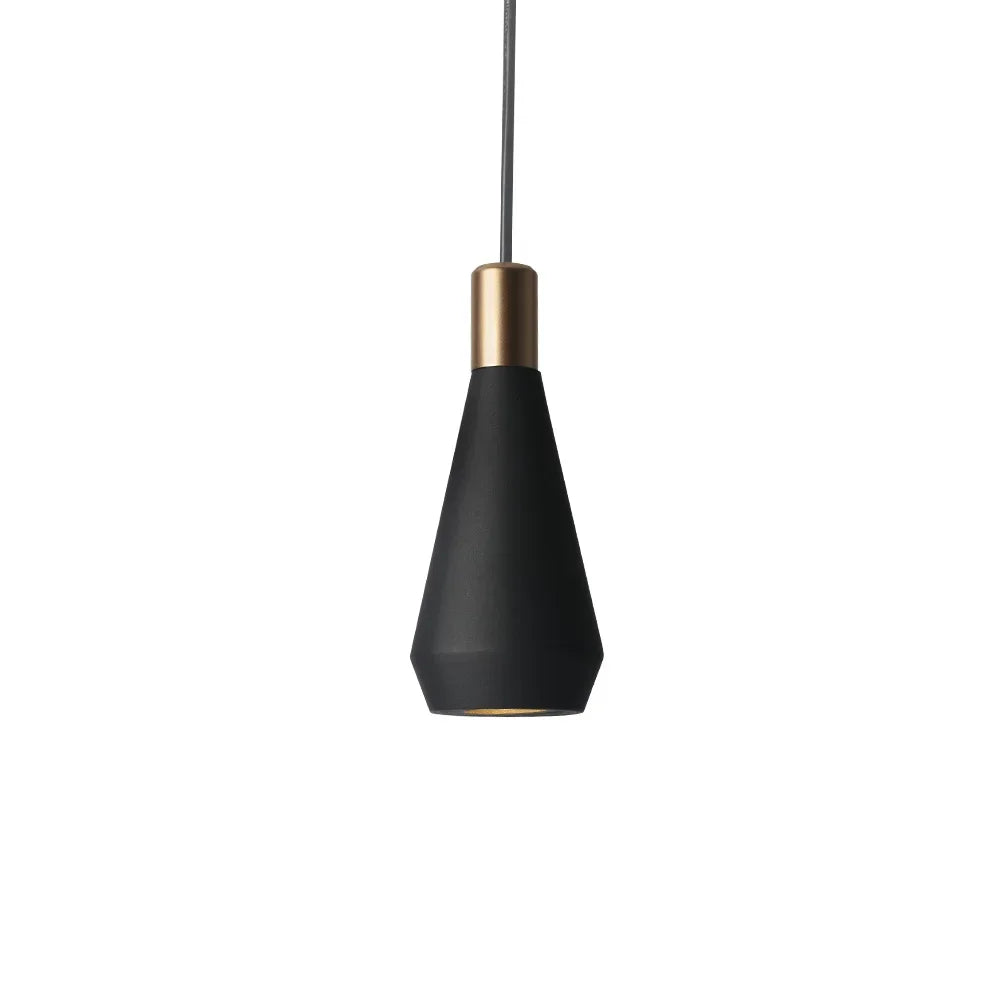 Suspension LED GU10 Noire Design Îlot de Cuisine