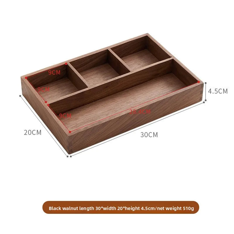 Plateau de Service en Bois Style Japonais - Cérémonie du Thé