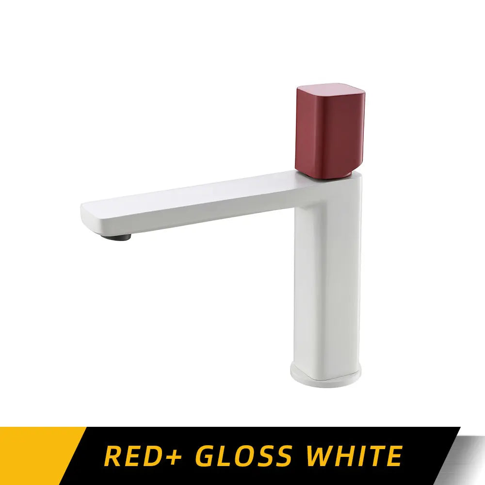 Robinet de Lavabo Carré Gris Anthracite Mitigeur