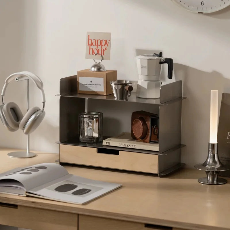 Bauhaus Storage Shelf – Minimalist Display & Perfume Rack, 40x29x18cm