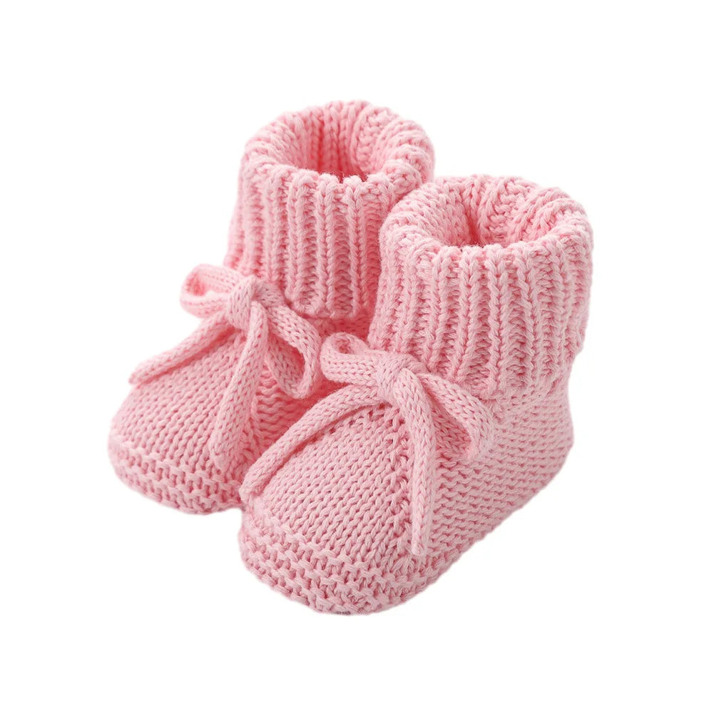 Chaussons Bébé Tricotés à Revers 0-12 Mois