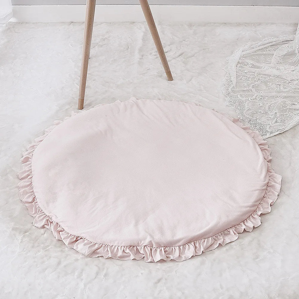 Tapis d'Éveil Rond en Coton 95cm