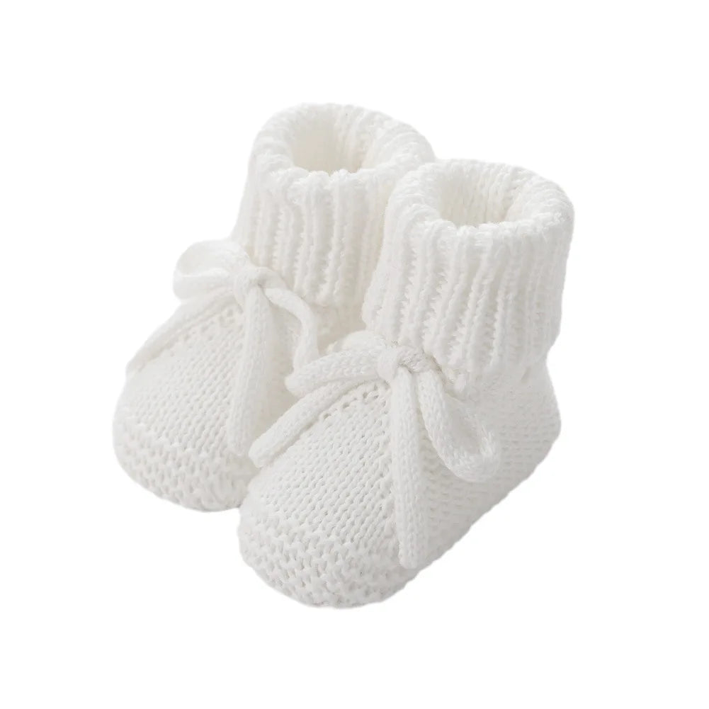 Chaussons Bébé Tricotés à Revers 0-12 Mois