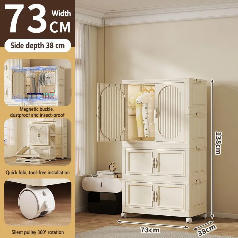 Armoire Pliable Enfant pour Vêtements et Jouets