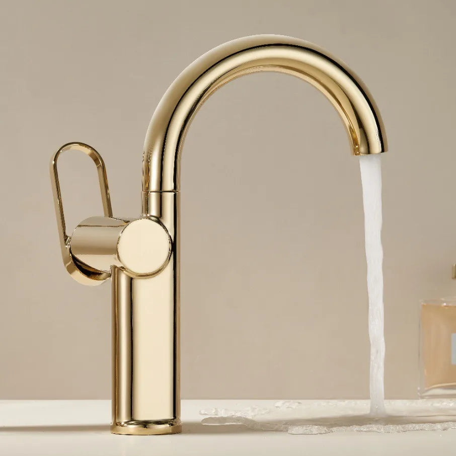 Robinet de Salle de Bain Pivotant en Laiton