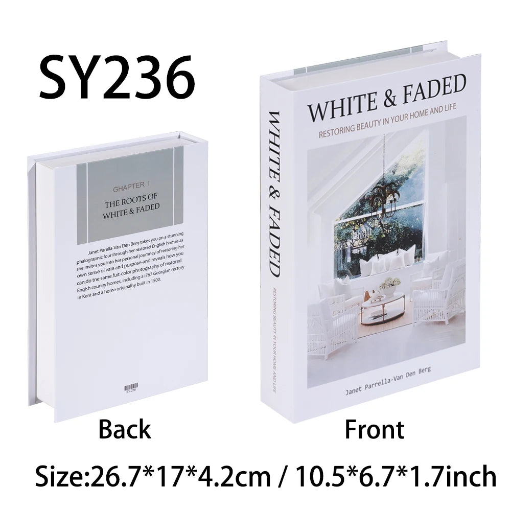 Ensemble Livres Décoratifs Factices Pliables Style Nordique