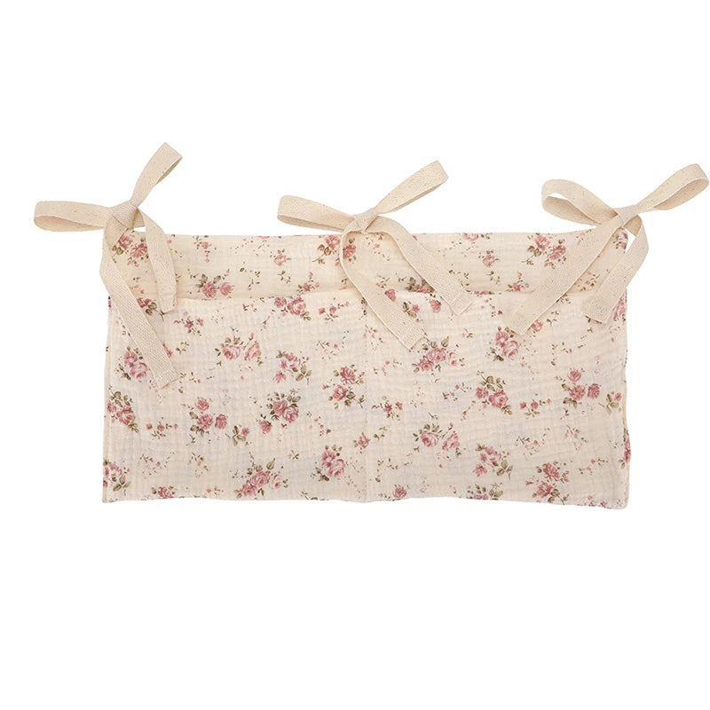 Organisateur de Lit Bébé à Poches en Coton