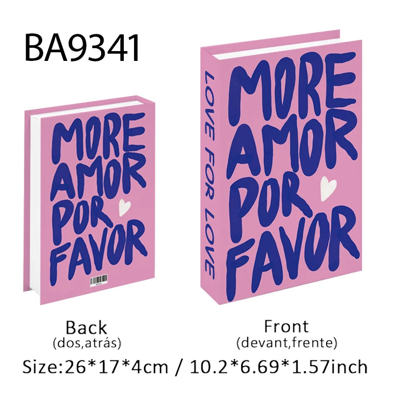 Boîte de Rangement Livre Factice Design Fashion Nordique