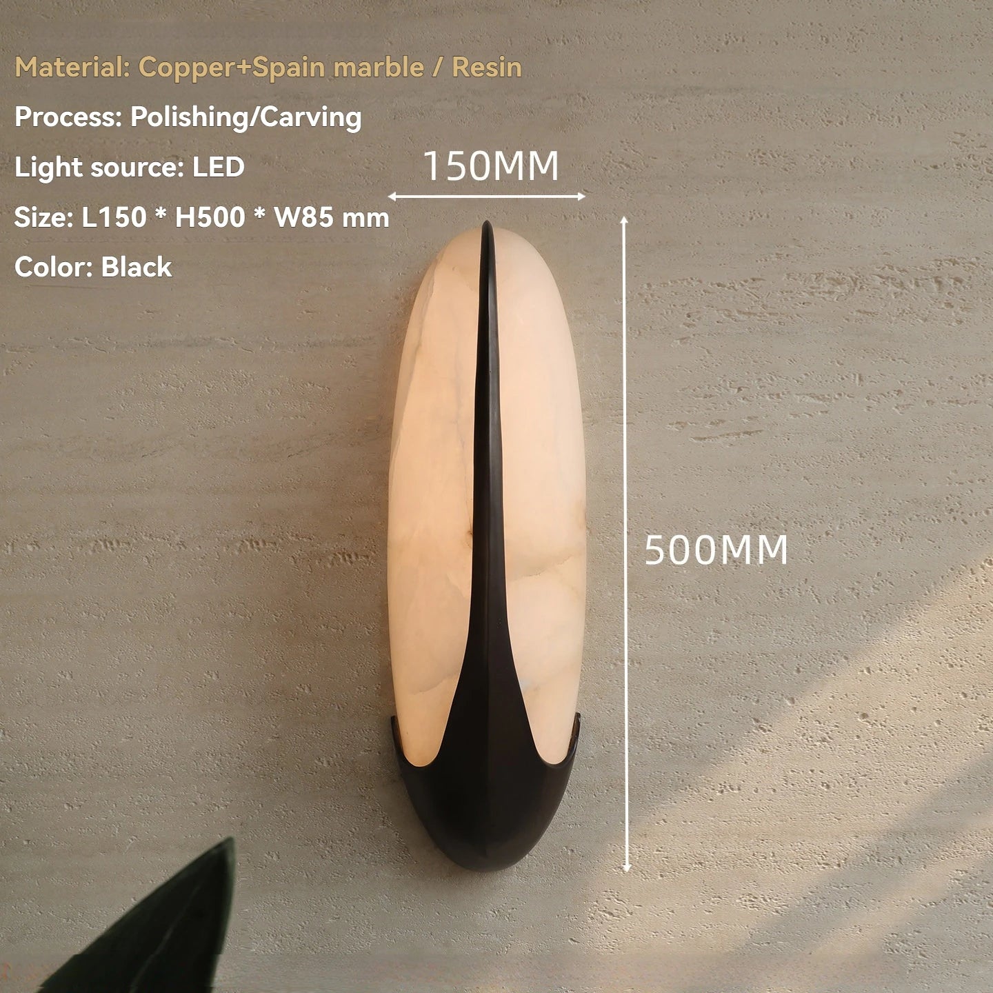 Marble Wall Sconce – European Designer Wall Lamp