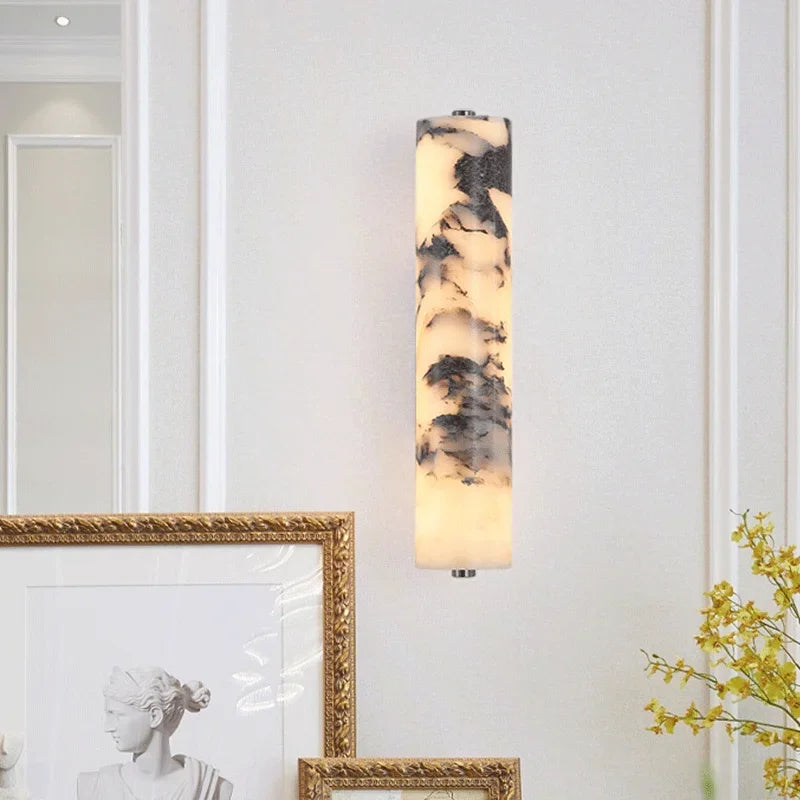 Applique Murale Marbre Noir Style Italien Léger Luxe