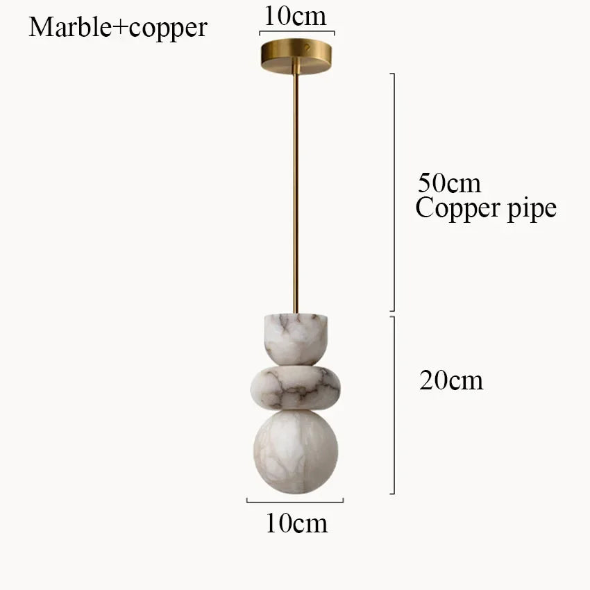 Suspension en Marbre Espagnol - Veinage Naturel Luxueux