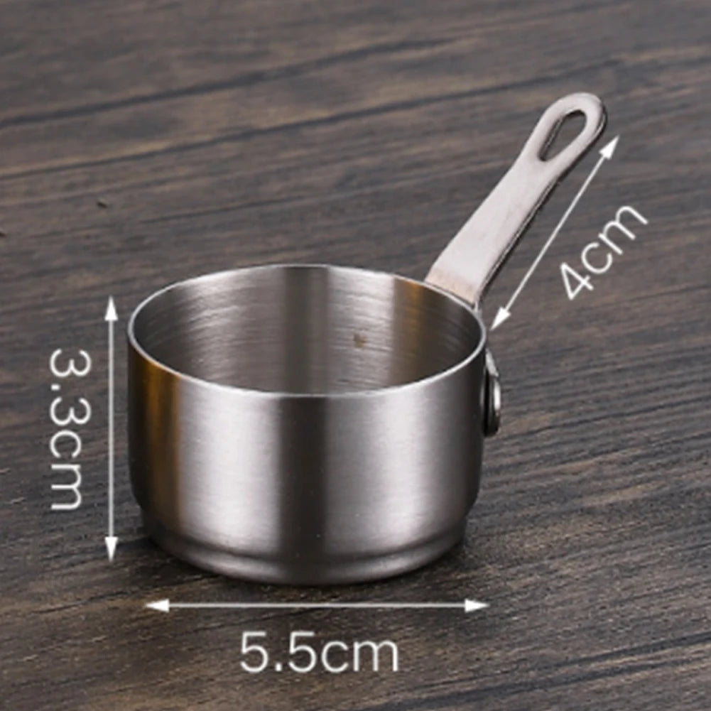 Petite Casserole à Sauce Antiadhésive en Acier Inoxydable