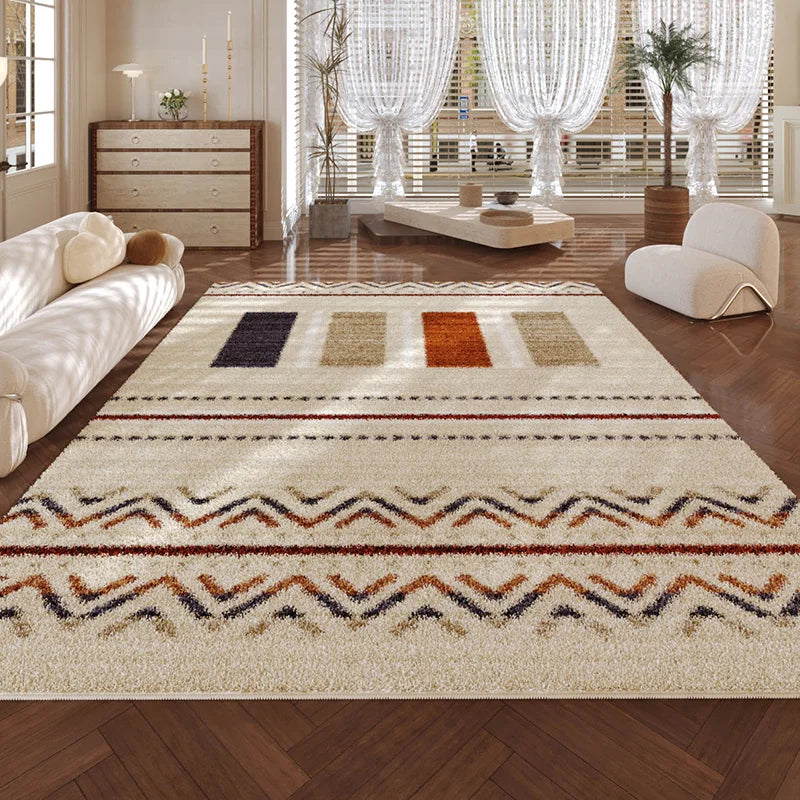Tapis Chaud Rétro Antidérapant Lavable Salon