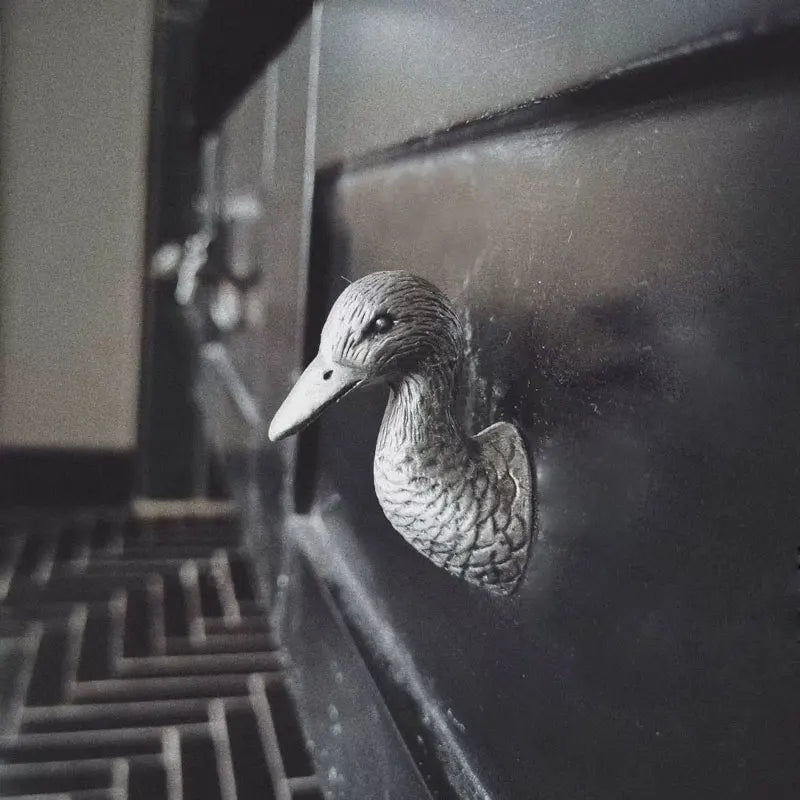 Poignée de Meuble Argent Antique Forme Canard