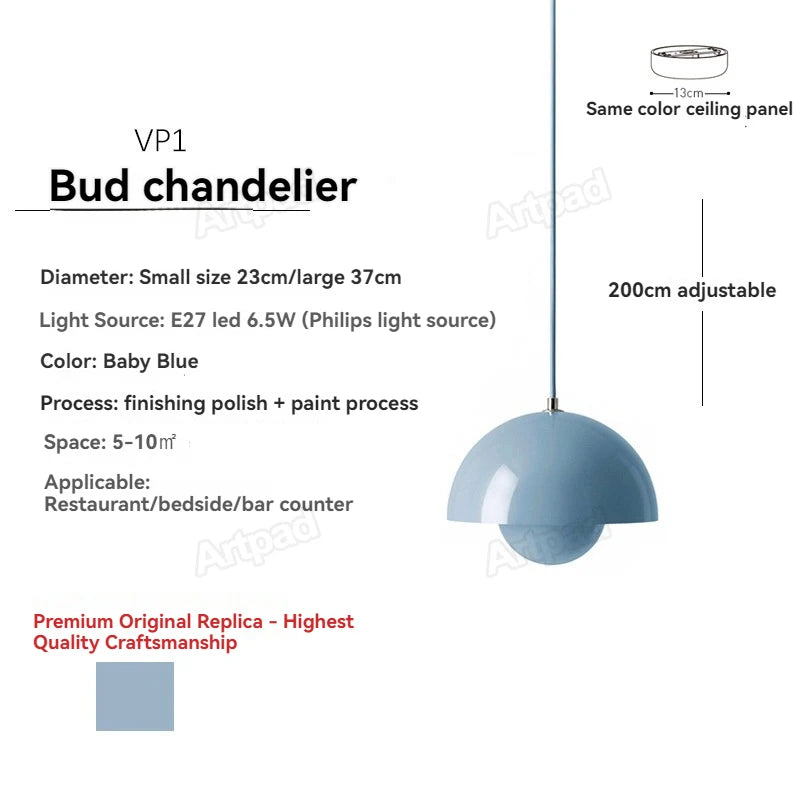 Danish Bud Pendant Light – Nordic Modern Hanging Lamp