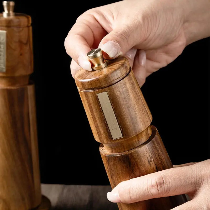 Ensemble Moulins à Poivre et Sel en Bois d'Acacia