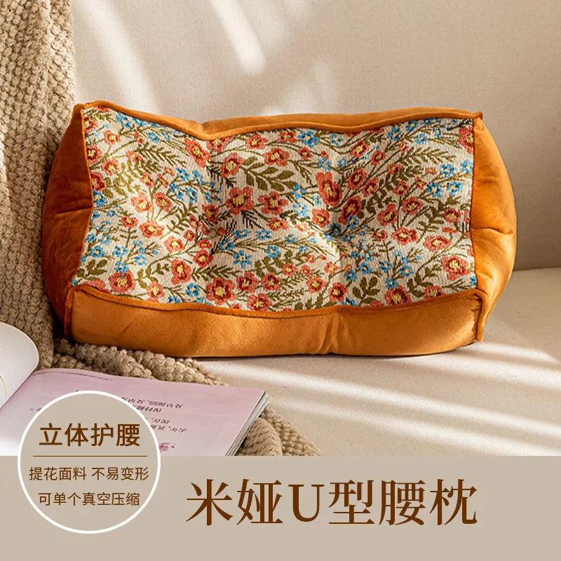 Coussin Lombaire Décoratif Jacquard - Motif Moderne