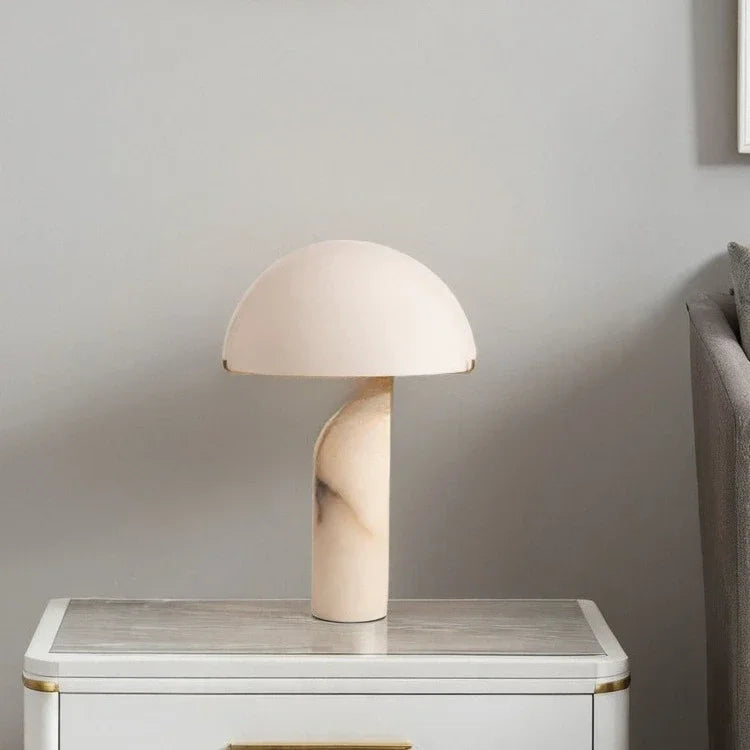 Lampe de Table Effet Marbre - Design Postmoderne
