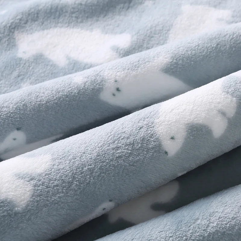 Couverture Bébé Polaire Double Épaisseur Hiver