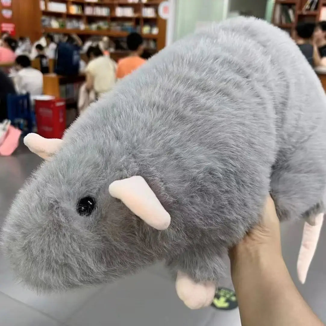 Cute 40/55/90cm Mouse Doll Cartoon Oversized Flower Branch Rat Doll Soft Plush Animal Figure Kids Gift Birthday Pet Cat Toy