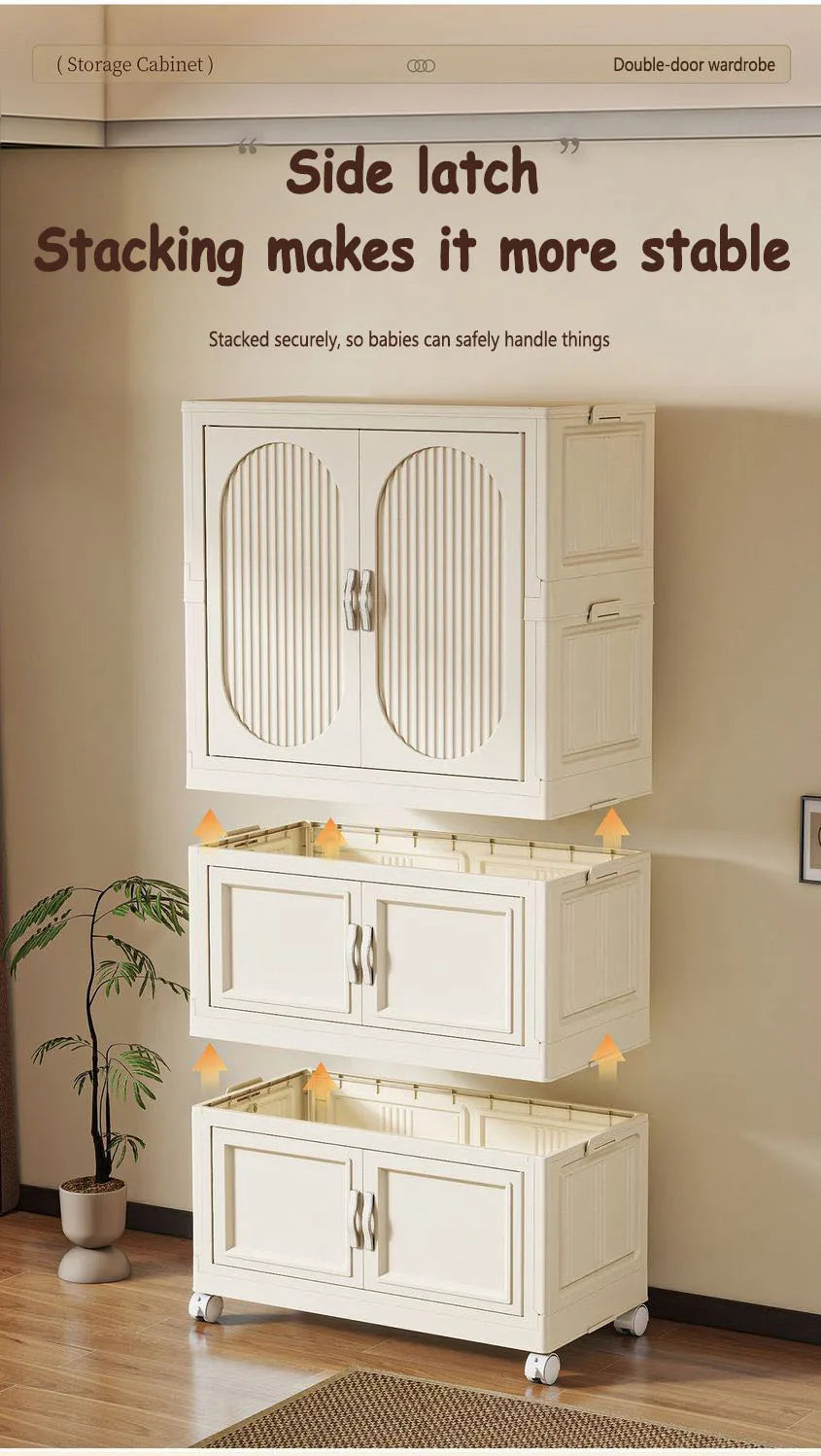 Armoire Pliable Enfant pour Vêtements et Jouets