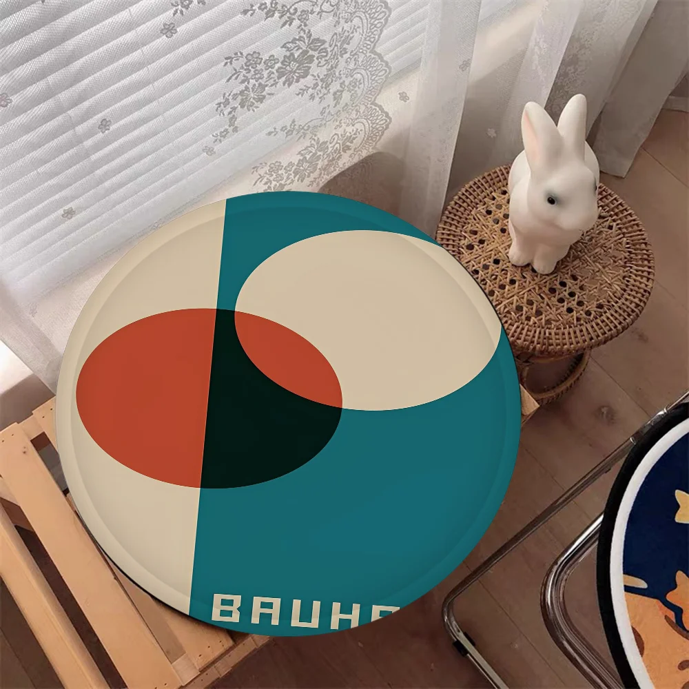 Coussin d'Assise Bauhaus Motif Géométrique Antidérapant