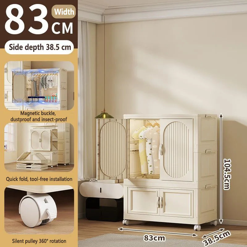 Armoire Pliable Enfant pour Vêtements et Jouets