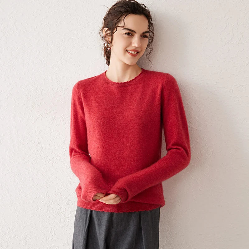 Pull Femme 100% Cachemire Basique
