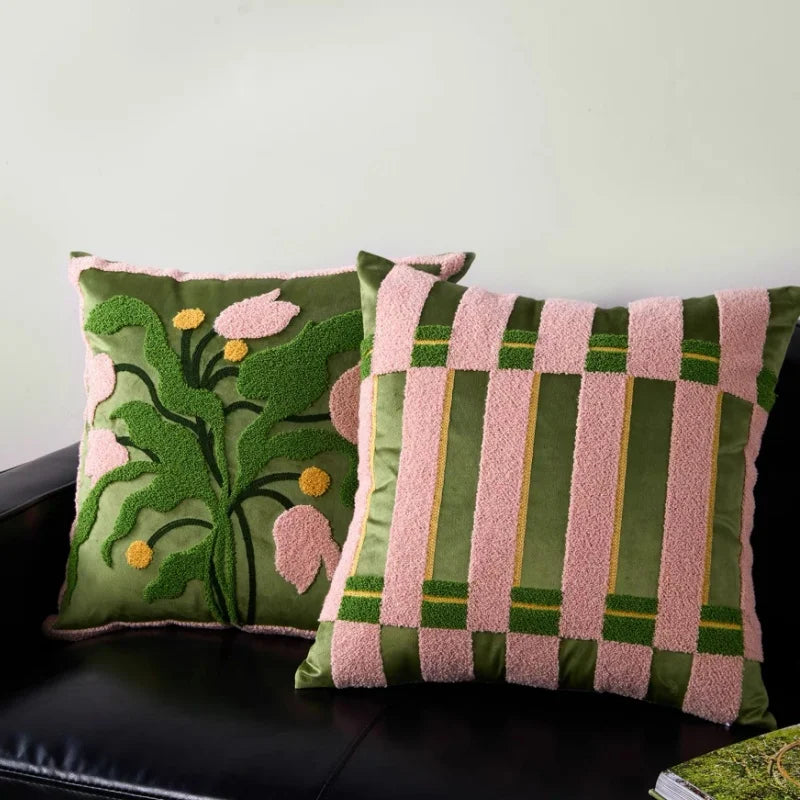 Set de Housses de Coussin Bohème - Floral et Géométrique