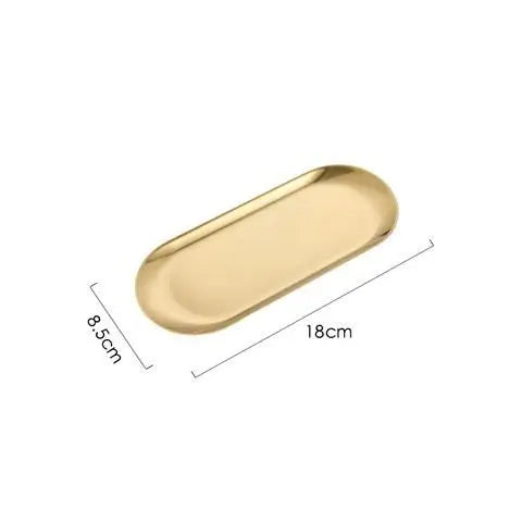 Stainless Steel Serving Tray – Rectangular Dessert Plate