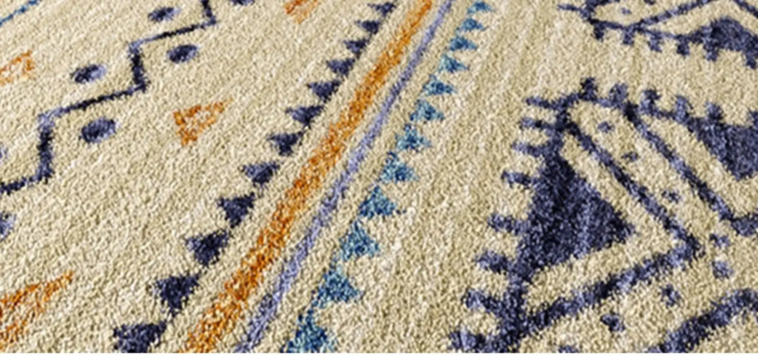 Tapis Chaud Rétro Antidérapant Lavable Salon
