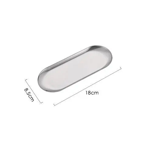 Stainless Steel Serving Tray – Rectangular Dessert Plate