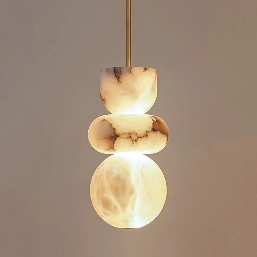 Suspension en Marbre Espagnol - Veinage Naturel Luxueux